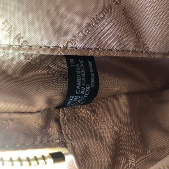 Michael Kors Blush and Cream Logo Crossbody Bag - Picture 8 of 8